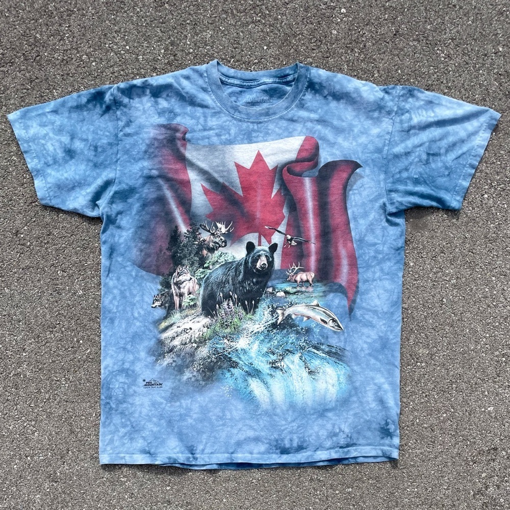 Vtg 2014 The Mountain Canadian Wilderness Tie Dye T-Shirt • Men’s L 23x29 - Picture 2 of 7